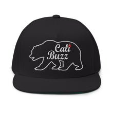 Cali Buzz Bear Flat Bill Cap Black